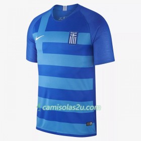Camisolas de Futebol Grécia Equipamento Alternativa 2018 Manga Curta